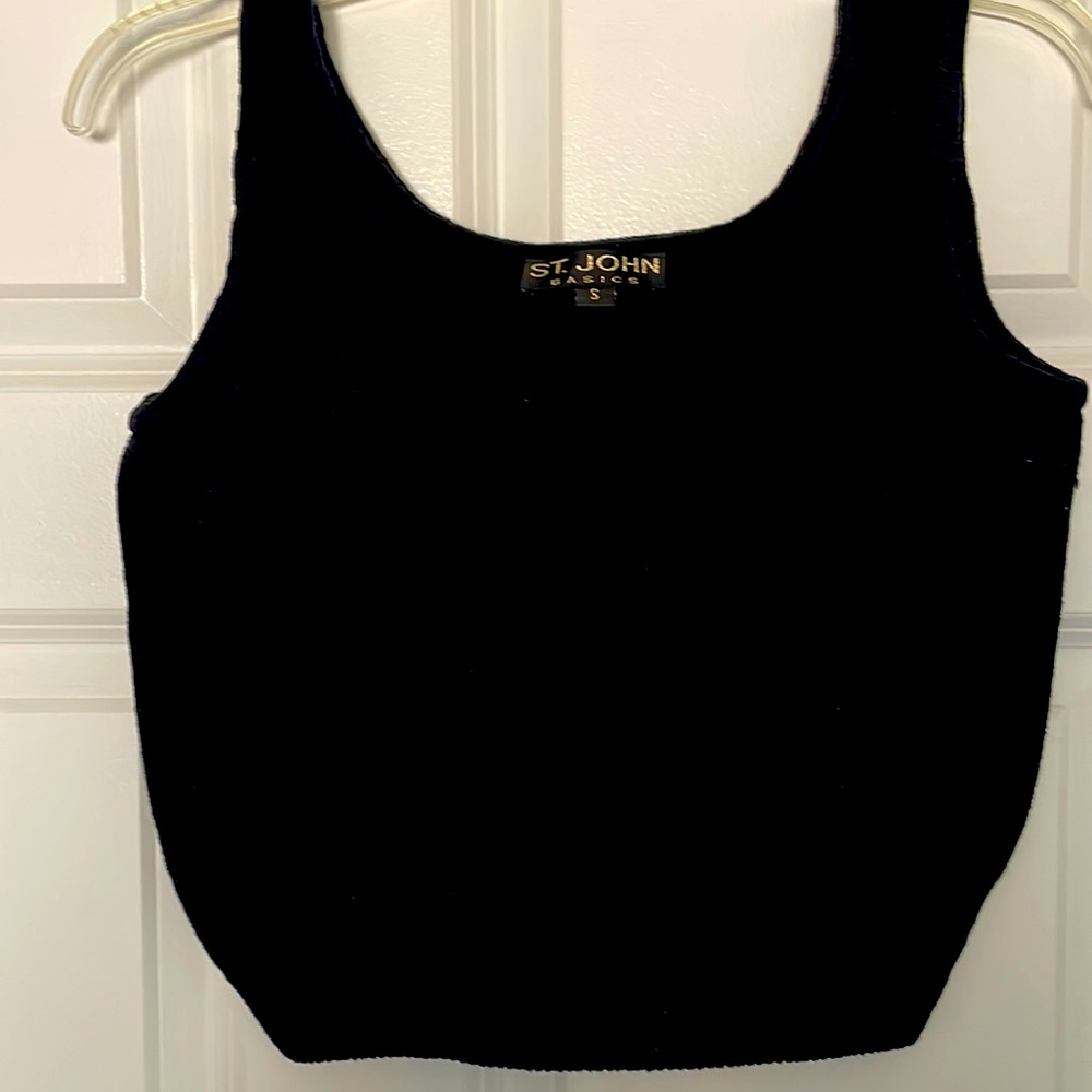 St. John knitted crop top